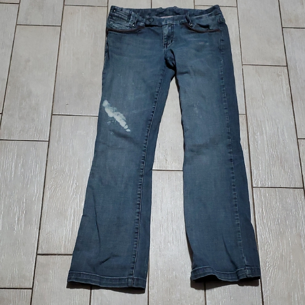 Armani Exchange A|X Distressed Blue Jeans Women's 6